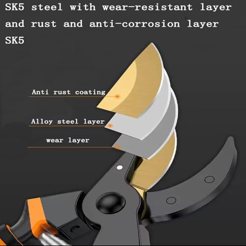 Ultra Sharp Titanium Steel Pruning Shears (gy-b09)