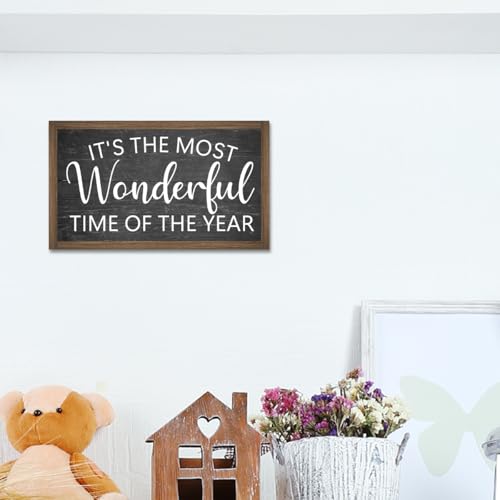 It's The Most Wonderful Time of The Year Wooden Box Sign Desk Decor (It's The Most Wonderful Time)