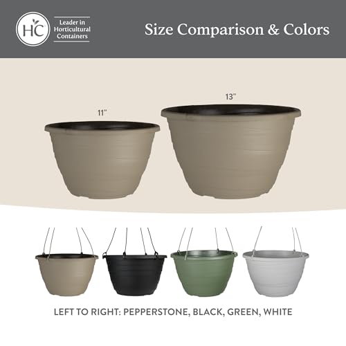 Wrapt Hanging Planters (Black / 11" / Pack of 1)