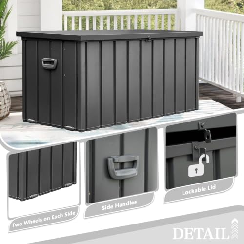 Domi Deck Box 150 Gallon (Grey / 150 Gallon)