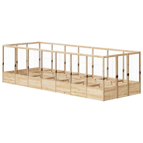 Raised Garden Bed with Deer Proof Fence