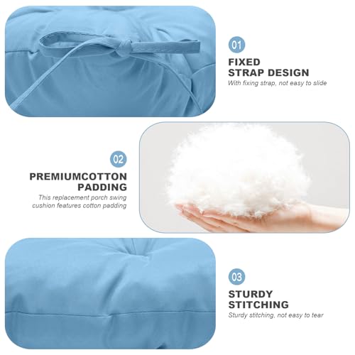 Porch Swing Cushions (Sky Blue / 47x 40 inches)