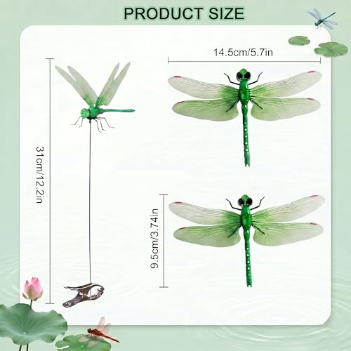 20pcs Dragonfly Hat Clip Realistic Fake Dragonflies Clip (20pcs)