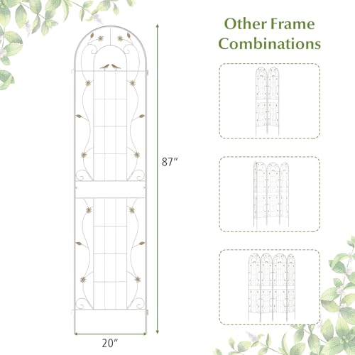 2 Pack Garden Trellis (87"x20" (2 Pack) / White)