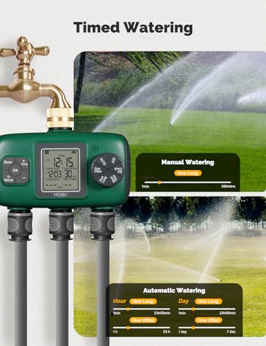 3 Zone Sprinkler Timer for Garden Hose (3 Outlet)