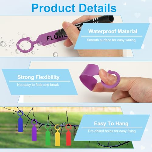 Waterproof Plastic Plant Labels (Purple)