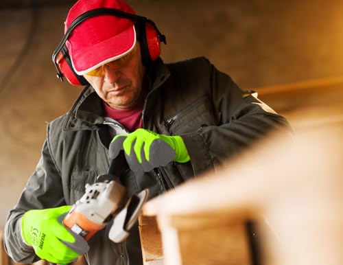 Safety Work Gloves for Men 60 Pairs (Yellow / Small)