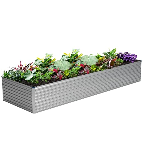 12x2x2ft Galvanized Raised Garden Bed