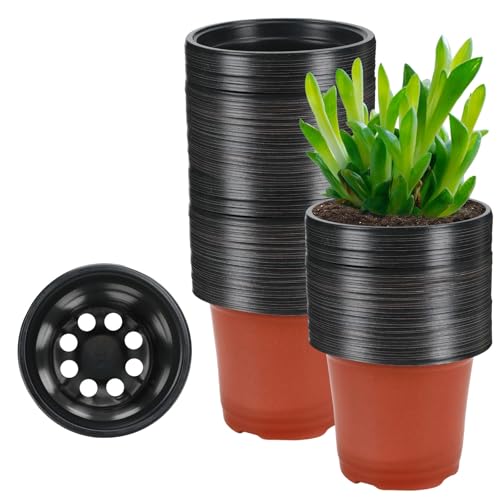 110 Pcs 3.5 Inches Plastic Plant Pots (3.5 Inch)