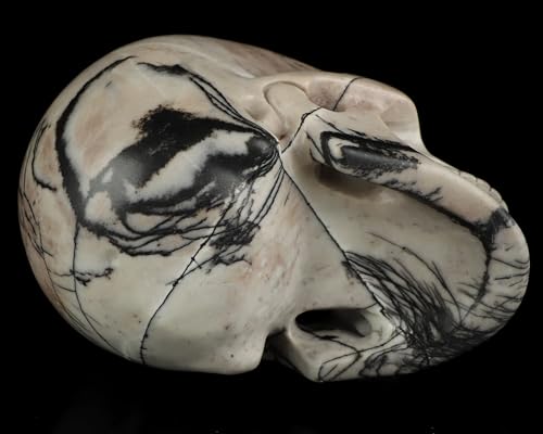 5.0" Black Picasso Crystal Skull (Skullis 5.0" Black Picasso 38)