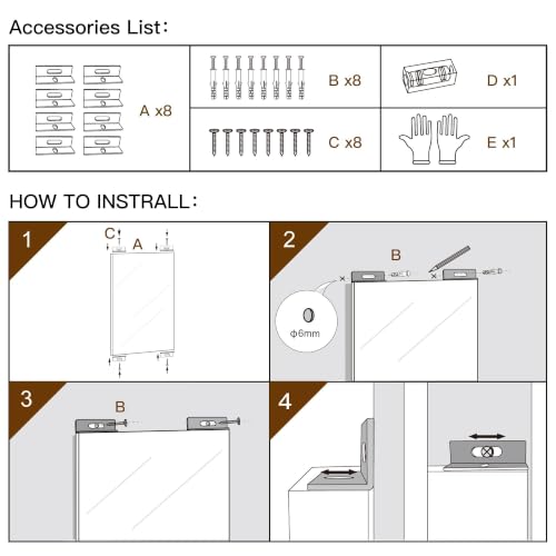 Gym Mirror 59"x16" 2 (Silver -2pcs / 59 x 16 inch)