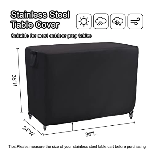 Outdoor Prep Table Cover Waterproof 36''L x 24''W x 35''H