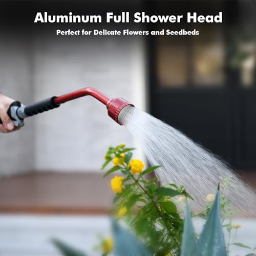 24 Inches Long Watering Wand for Garden Hose (Red)