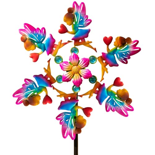 44" Flower Fairy Garden Wind Spinners (44" Flower Fairy)