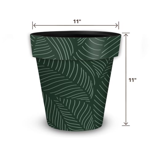 Everyday Planter 11.75 x 11 x 11 Tropical Leaves Medium (Trop Leaves / Medium)