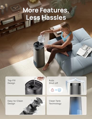 16L Smart Humidifier Large Room 1000 ft² (Grey)