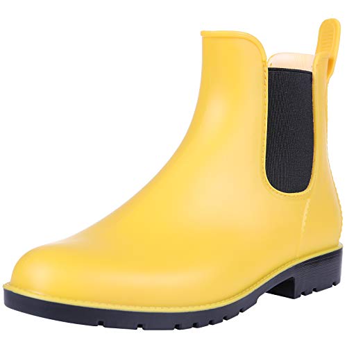 Women's Ankle Rain Boots Waterproof Chelsea Boots