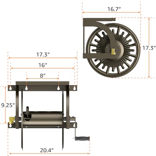 Wall Mount Garden Hose Reel