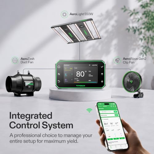 4x4 Pro Grow Tent Kit 550W Aerolight E42A+ Smart Control System (Plus 48" x 48" x 80")