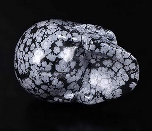 2.0" Snowflake Obsidian Crystal Skull (2.0" Snowflake Obsidian)