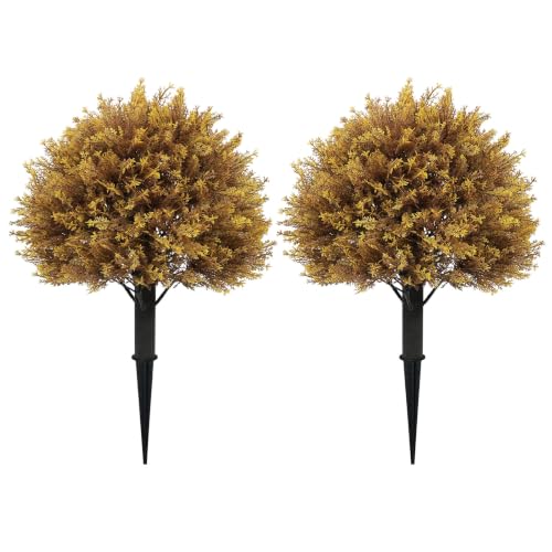 24" Artificial Outdoor Fall Plants (Yellow)