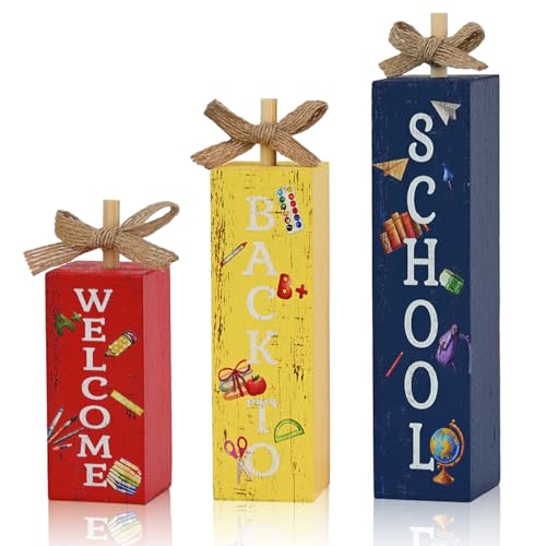 Smile Wooden Tabletop Decor (Letter School)