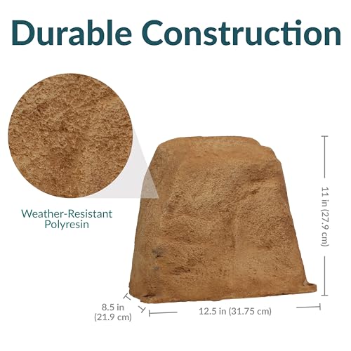 Sunnydaze 11'' H Small Faux Landscape Rock Cover (2 Count)