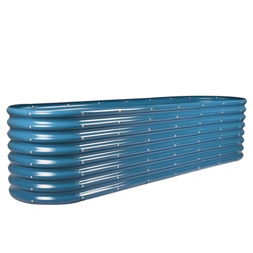 8×2×2ft Galvanized Raised Garden Bed Kit
