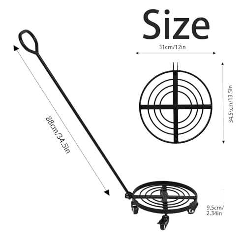 12 Inch Plant Dolly with Wheels (12in)
