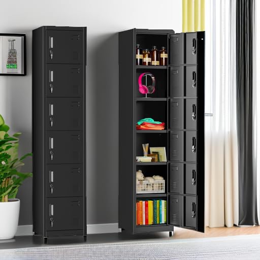 Employees Lockers (Black / 6 Doors)
