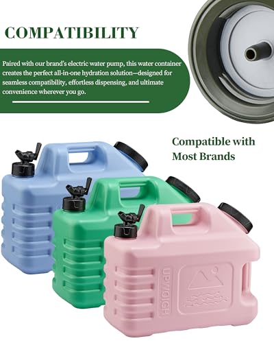3.5 Gallon Camping Water Jug with Spigot (Pastel Mix / 3.5 Gallon)