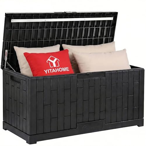 120 Gallon Outdoor Storage Deck Box (Deck Box / 120 Gallon / Black)