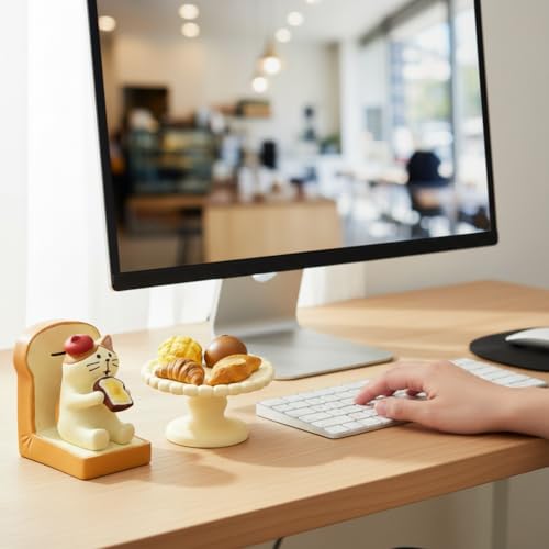 Cute Mini Bread Cat Figurine Set (Bread Set)