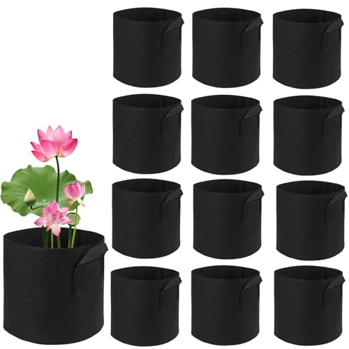 12Pcs Lily Plant Pots for Pond (2 Gallon)