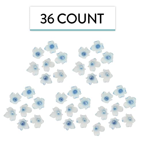 36 Count Small Blue Hydrangea Flowers (Blue)