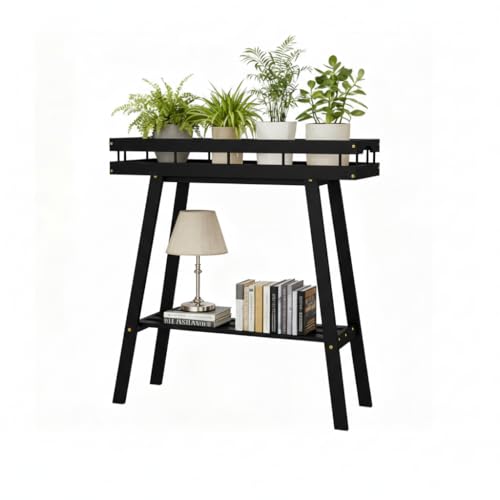 Bamboo Plant Stand Indoor (Bamboo Black)