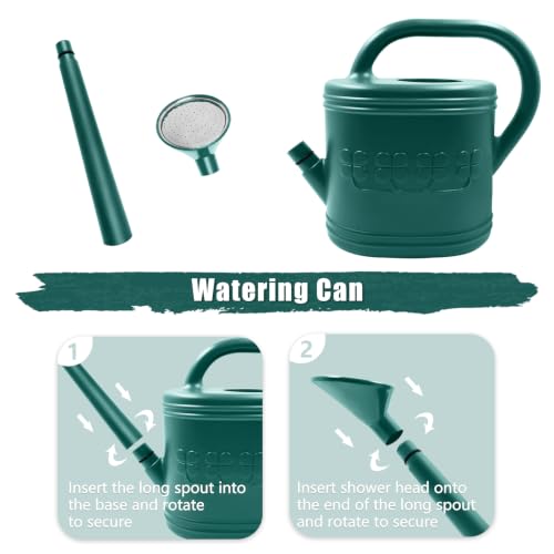 1 Gallon Watering Can (Dark Green / 1 Gallon)
