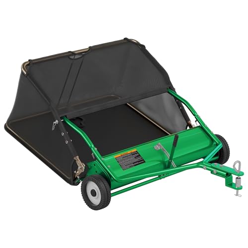 48" Lawn Sweeper Tow Behind (48 inch / Green)