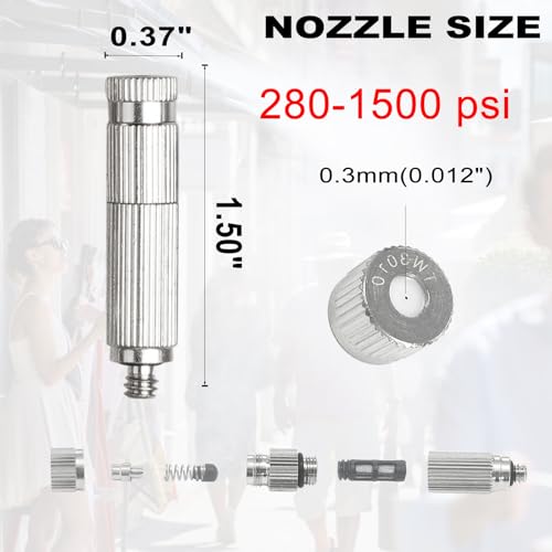 High Performance Brass Patio Misting Kit (3/8" misting system / 280-1500psi)
