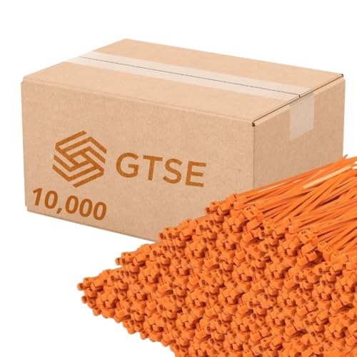 6 Inch Orange Zip Ties (Orange / 6" (40lb))