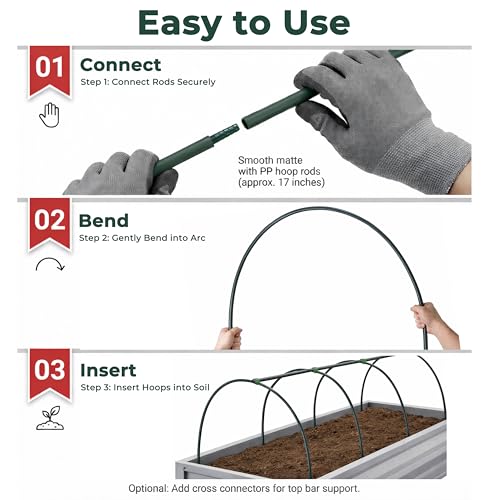 Garden Hoops for Raised Beds
