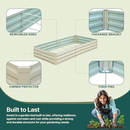 Raised Garden Bed Beige