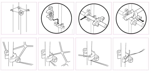 Plant Support Clips for Trellis (100 Count)