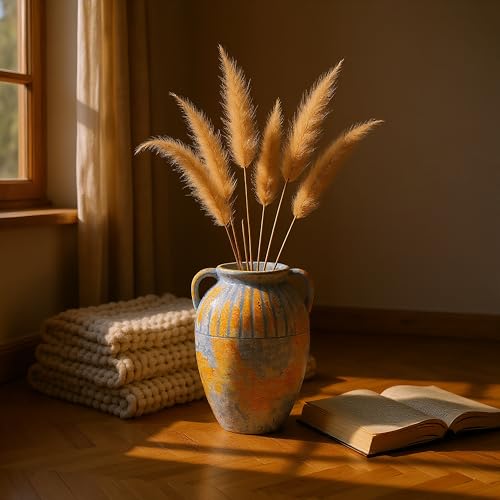 13 Inch Handcrafted Retro Ceramic Table Vase (B&o / 13 inches)