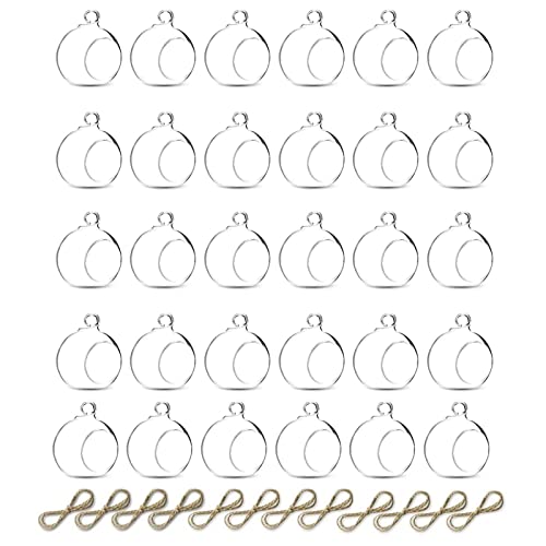 Mini Hanging Glass Tealight Holders Bulk (2.36 inches)