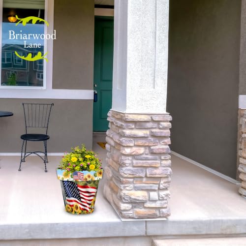 Summer Planter 11.75 x 11 x 11 American Sunflowers Medium (Usa Sunflowers / Medium)