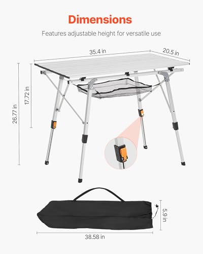 Folding Camping Table (Silver)