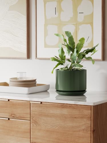 8 Inch Plant Pot (Forest Green / 8")