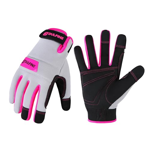 Flex Grip Mechanic 1 Pair Pack Work Gloves for Women Pink S