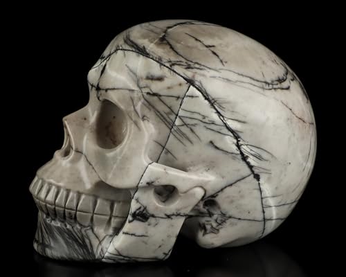 5.0" Black Picasso Crystal Skull (Skullis 5.0" Black Picasso 38)